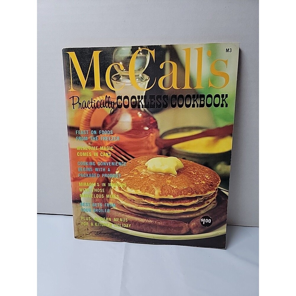McCall’s Practically Cookless Cookbook 1965 M3 Vintage Recipe Booklet
